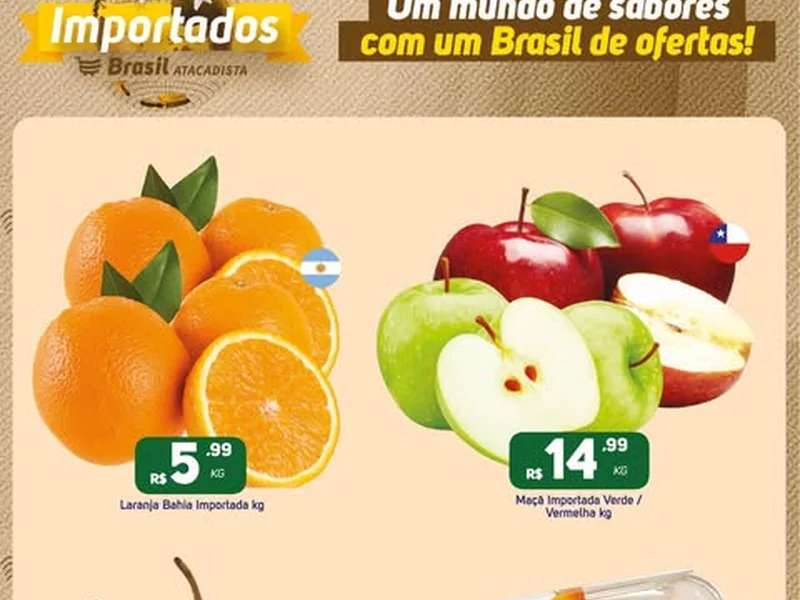 Recorte do encarte de Laranja Bahia Importada