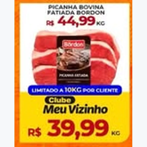 Picanha Bovina Fatiada Bordon