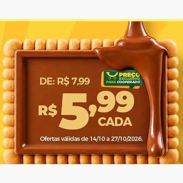 Choco Biscuit ao Leite Bauducco 80 g