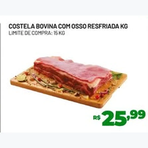 Costela Bovina com Osso Resfriada