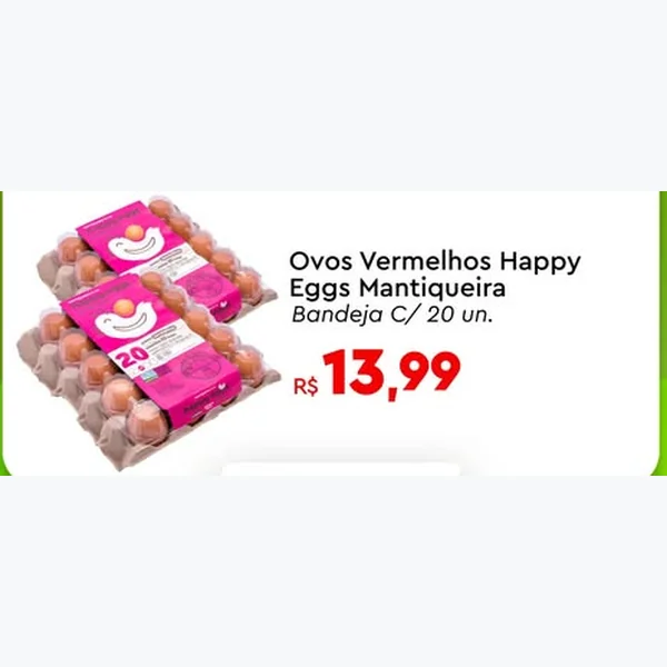 Ovos Vermelhos Happy Eggs Mantiqueira 20 un