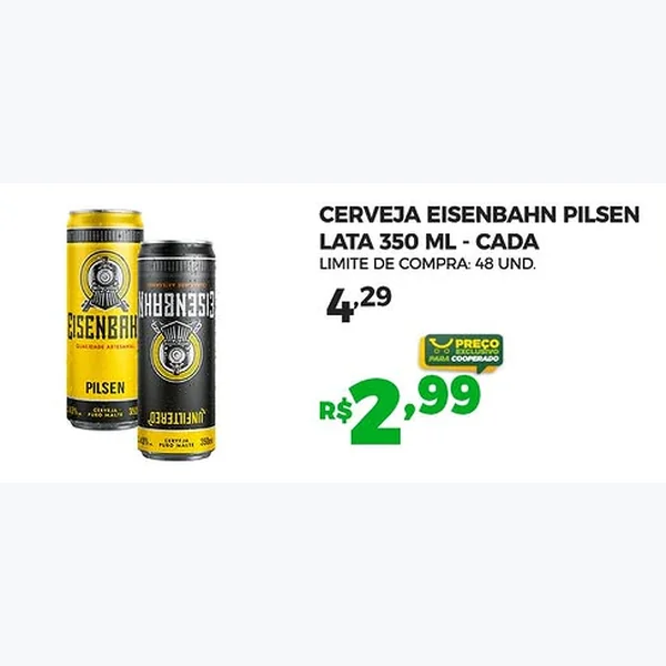Cerveja Pilsen Eisenbahn 350 ml
