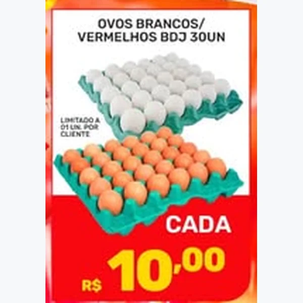 Recorte do encarte de Ovos Brancos 30 un