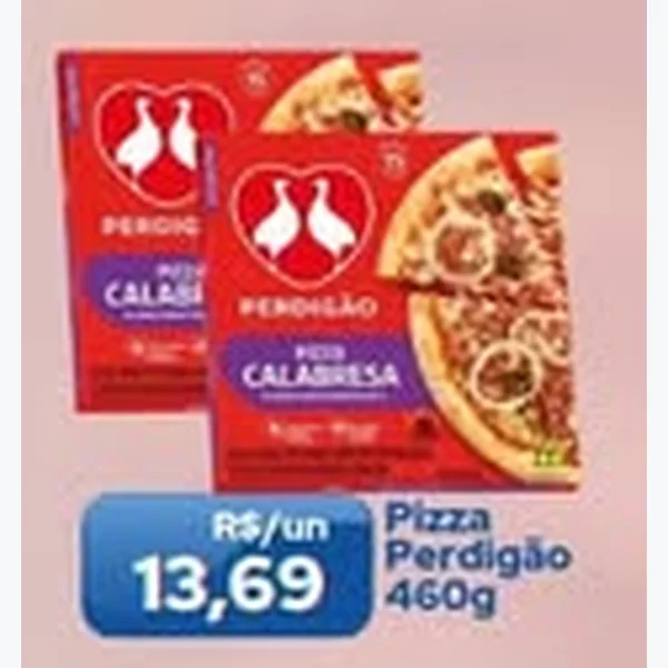 Recorte do encarte de Pizza Calabresa Perdigão 460 g