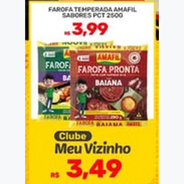 Farofa Temperada Amafil 250 g