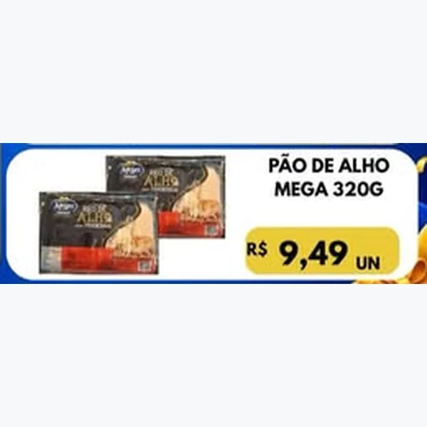 Recorte do encarte de Pão de Alho 320 g