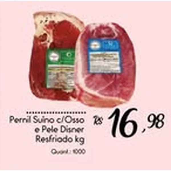 Pernil Suíno C/osso e Pele Disner