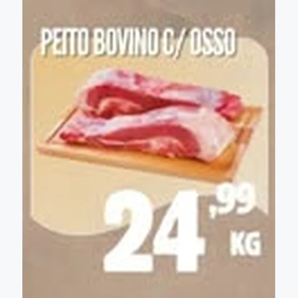 Recorte do encarte de Peito Bovino com Osso