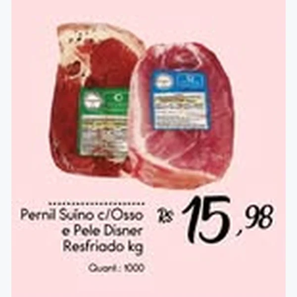 Pernil Suíno C/osso e Pele Disner