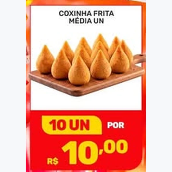 Recorte do encarte de Coxinha Frita Média