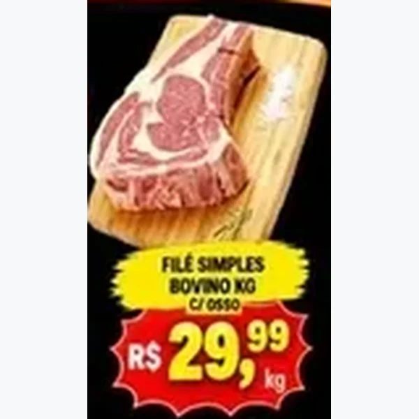 Filé Simples Bovino com Osso
