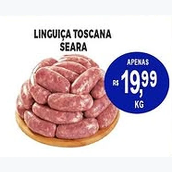 Recorte do encarte de Linguiça Toscana Seara