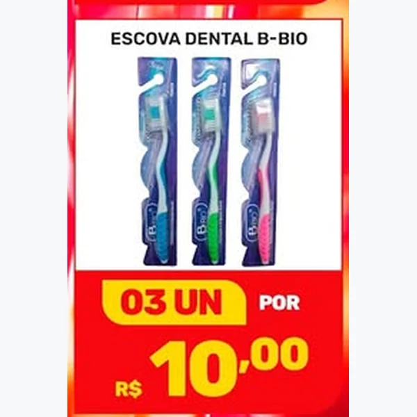 Recorte do encarte de Escova Dental B-Bio
