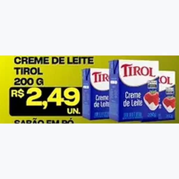 Creme de Leite Tirol 200 g