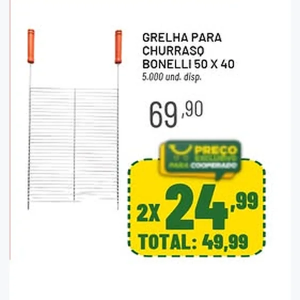 Grelha para Churrasco Bonelli