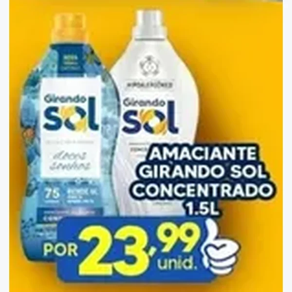 Amaciante Concentrado Girando Sol 1,5 L