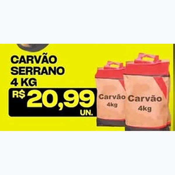 Carvão Serrano 4 kg