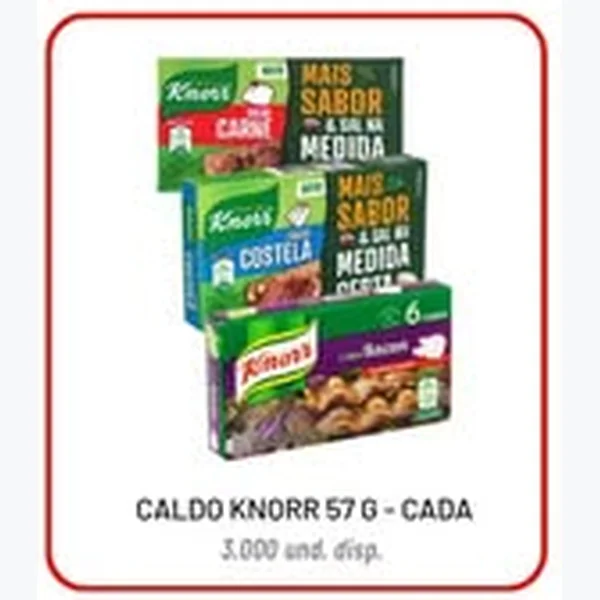 Recorte do encarte de Caldo Knorr 57 g