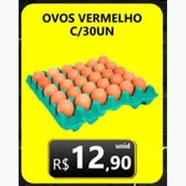 Ovos Vermelhos 30 un