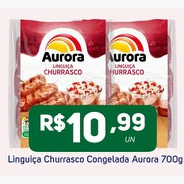 Linguiça Churrasco Congelada Aurora 700 g