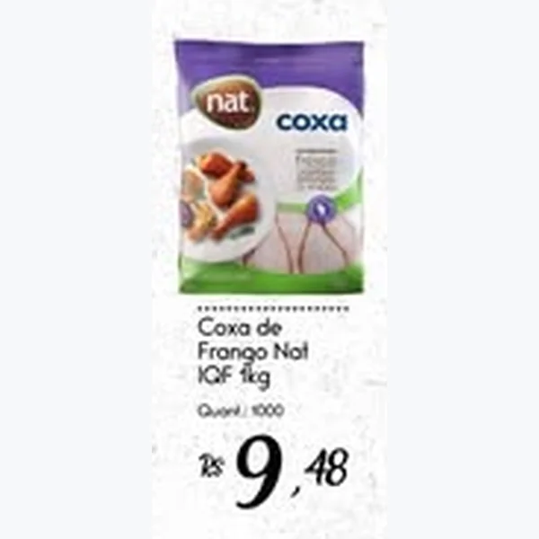 Recorte do encarte de Coxa de Frango Iqf Nat 1 kg
