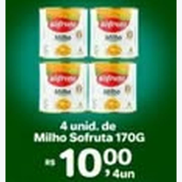 Recorte do encarte de Milho Sofruta 170 g