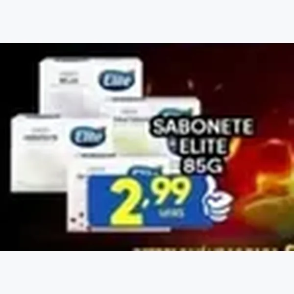 Recorte do encarte de Sabonete Elite 85 g