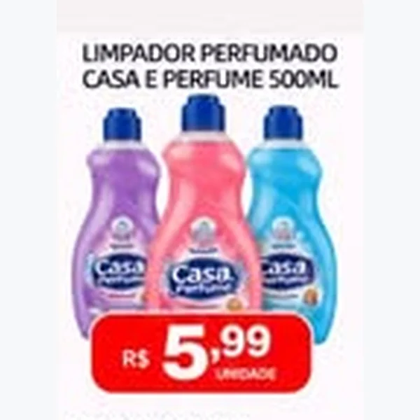 Recorte do encarte de Limpador Perfumado Casa e Perfume 500 ml