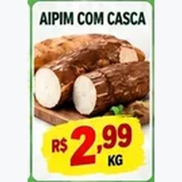 Recorte do encarte de Aipim com Casca
