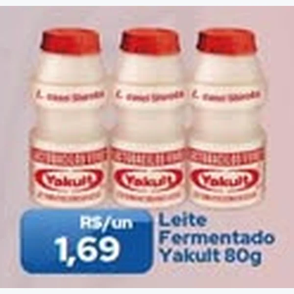 Recorte do encarte de Leite Fermentado Yakult