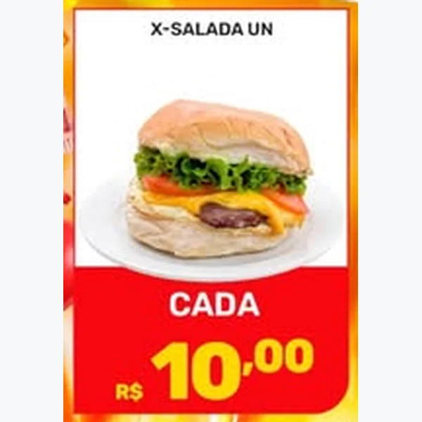 Recorte do encarte de X-salada