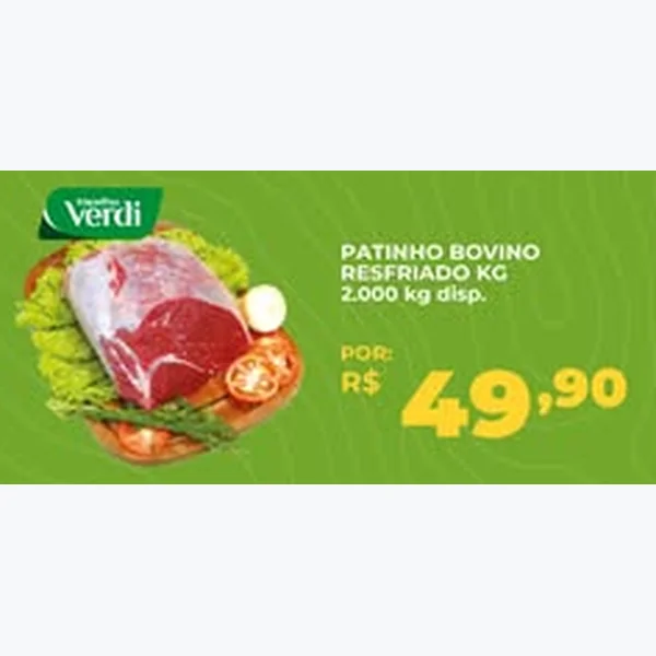 Patinho Bovino Resfriado Verdi
