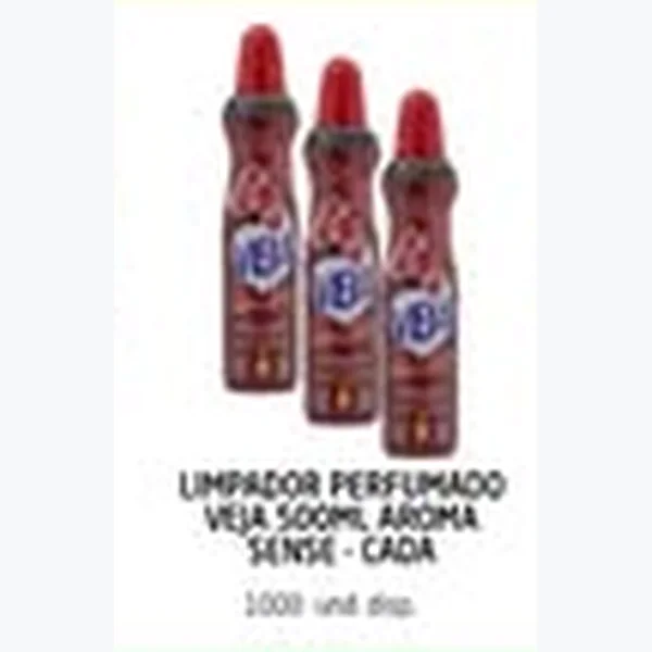 Recorte do encarte de Limpador Perfumado Veja 500 ml