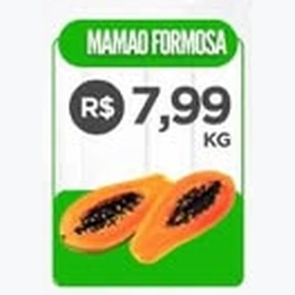 Recorte do encarte de Mamão Formosa