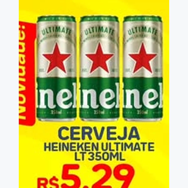 Recorte do encarte de Cerveja Heineken Ultimate 350 ml