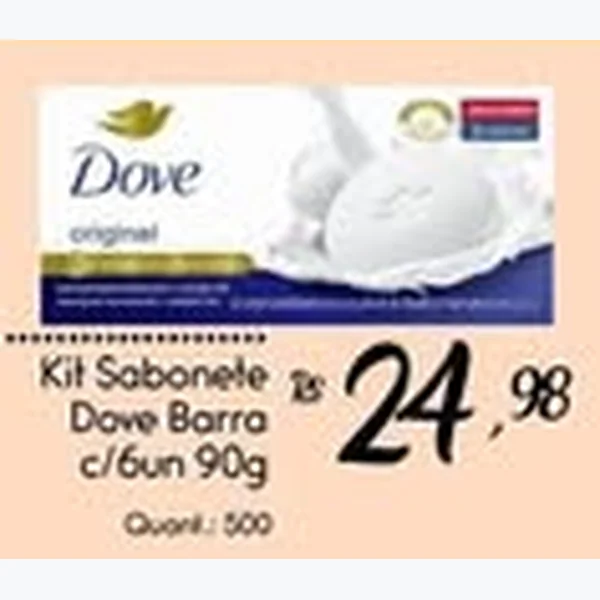 Sabonete em Barra Dove 6 un × 90 g