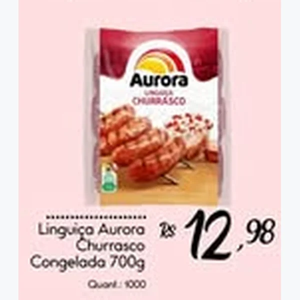 Linguiça Churrasco Congelada Aurora 700 g