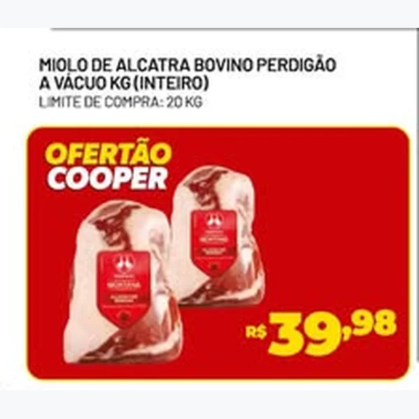 Miolo de Alcatra Bovino a Vácuo Perdigão
