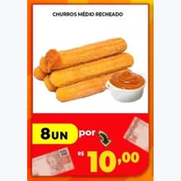 Recorte do encarte de Churros Médio Recheado