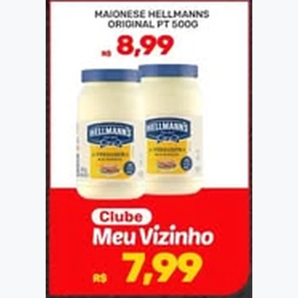 Recorte do encarte de Maionese Original Hellmann's 500 g