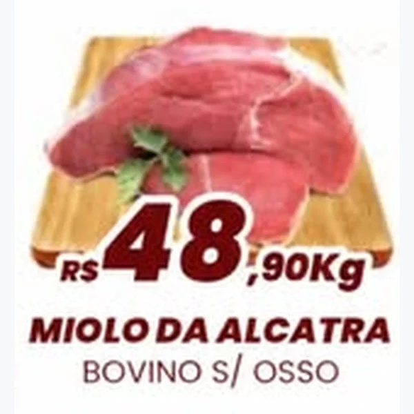 Recorte do encarte de Miolo da Alcatra Bovino