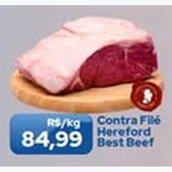 Recorte do encarte de Contra Filé Hereford Best Beef