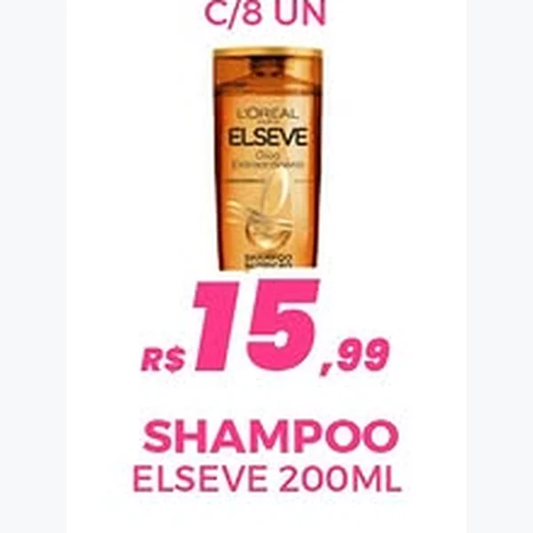 Recorte do encarte de Shampoo Elseve 200 ml