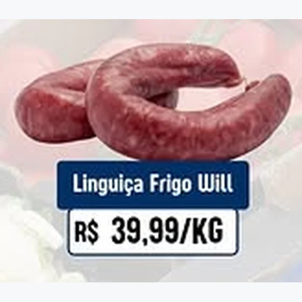 Recorte do encarte de Linguiça Frigo Will