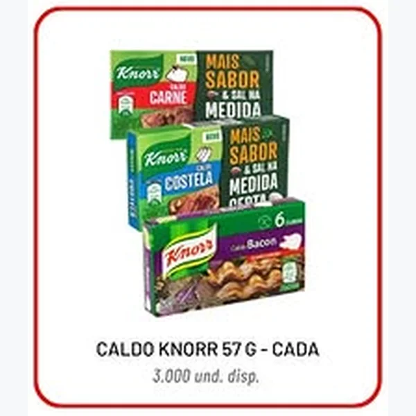 Recorte do encarte de Caldo Knorr 57 g