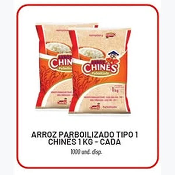 Recorte do encarte de Arroz Parboilizado Tipo 1 Chinês 1 kg