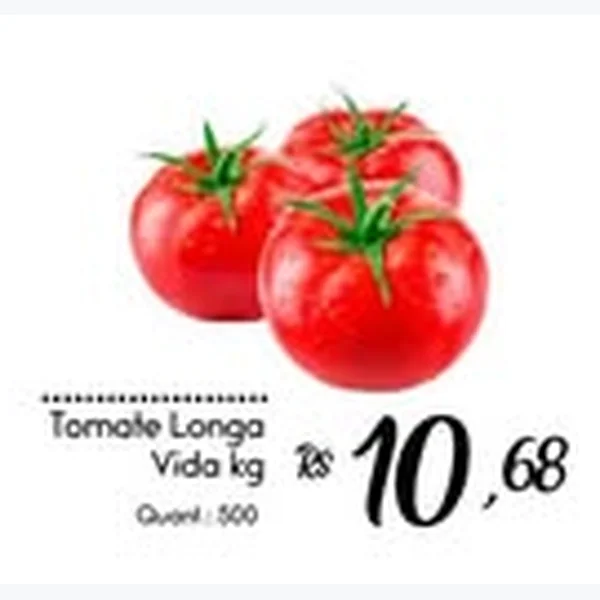 Recorte do encarte de Tomate Longa Vida