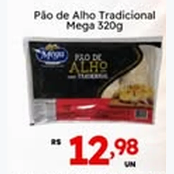 Pão de Alho Tradicional Mega 320 g