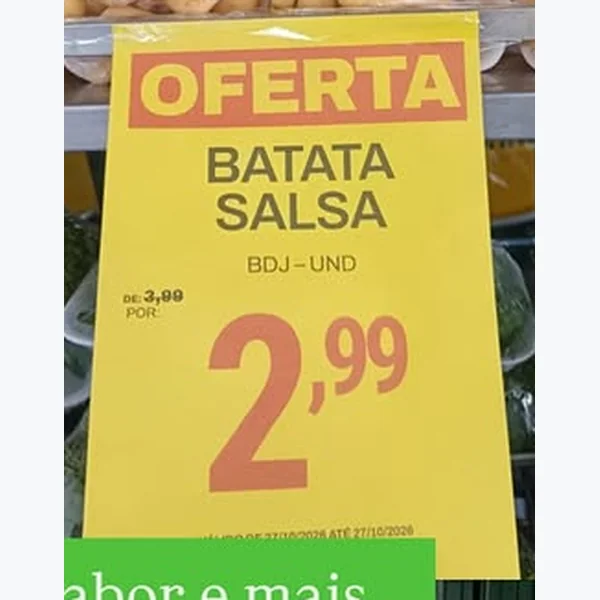 Recorte do encarte de Batata Salsa
