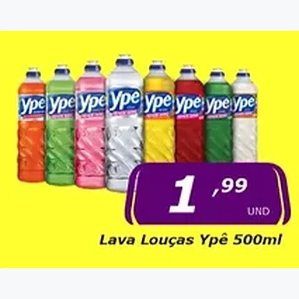Recorte do encarte de Lava Louças Ypê 500 ml
